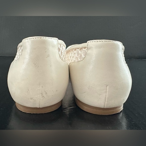 Nine West Cream Mesh Pointed Flats - Picture 7 of 16